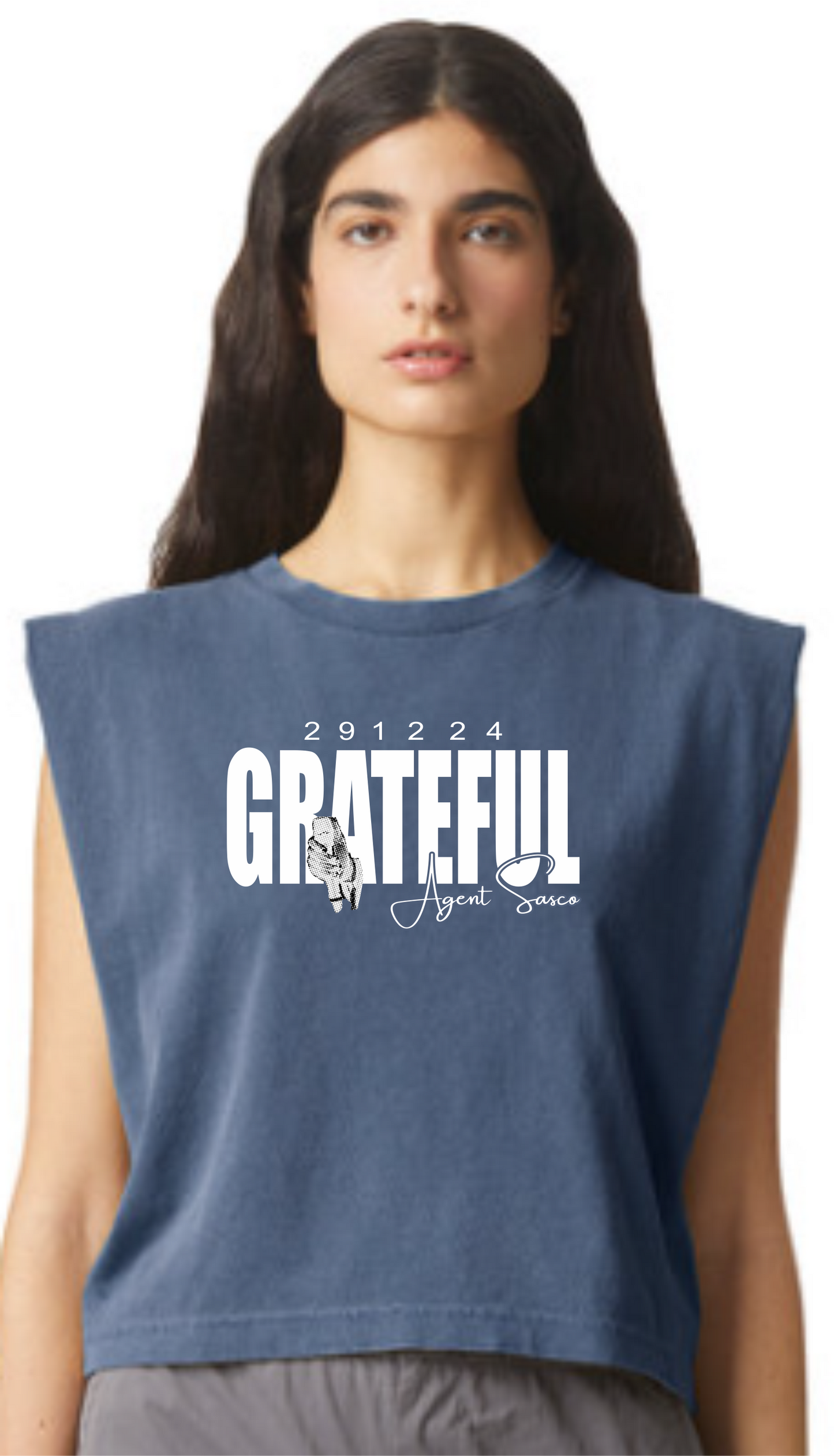 "GRATEFUL" Vintage Cropped Limited Edition Concert Tee